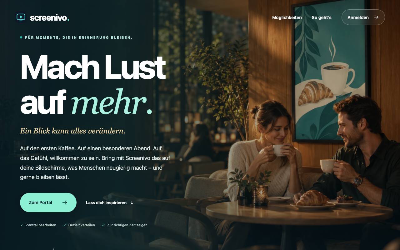 Vorschau der Webseite Screenivo