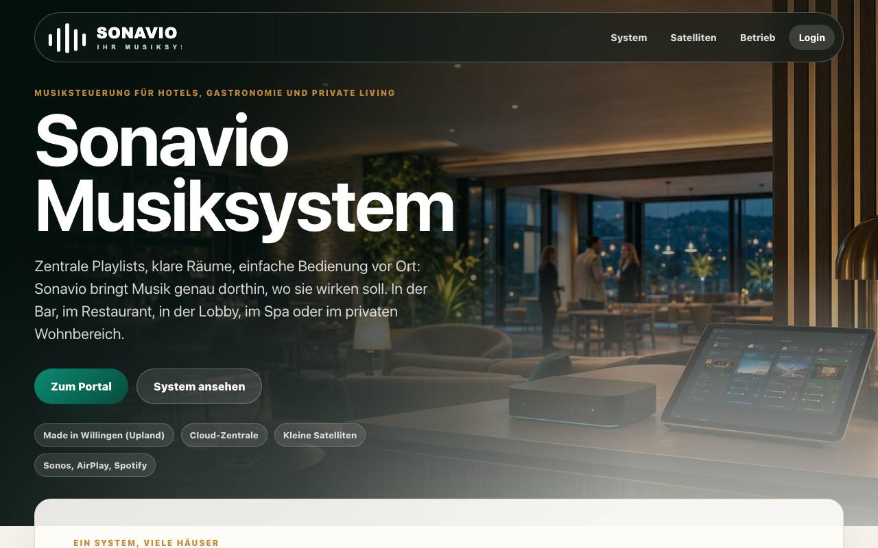 Vorschau der Webseite Sonavio